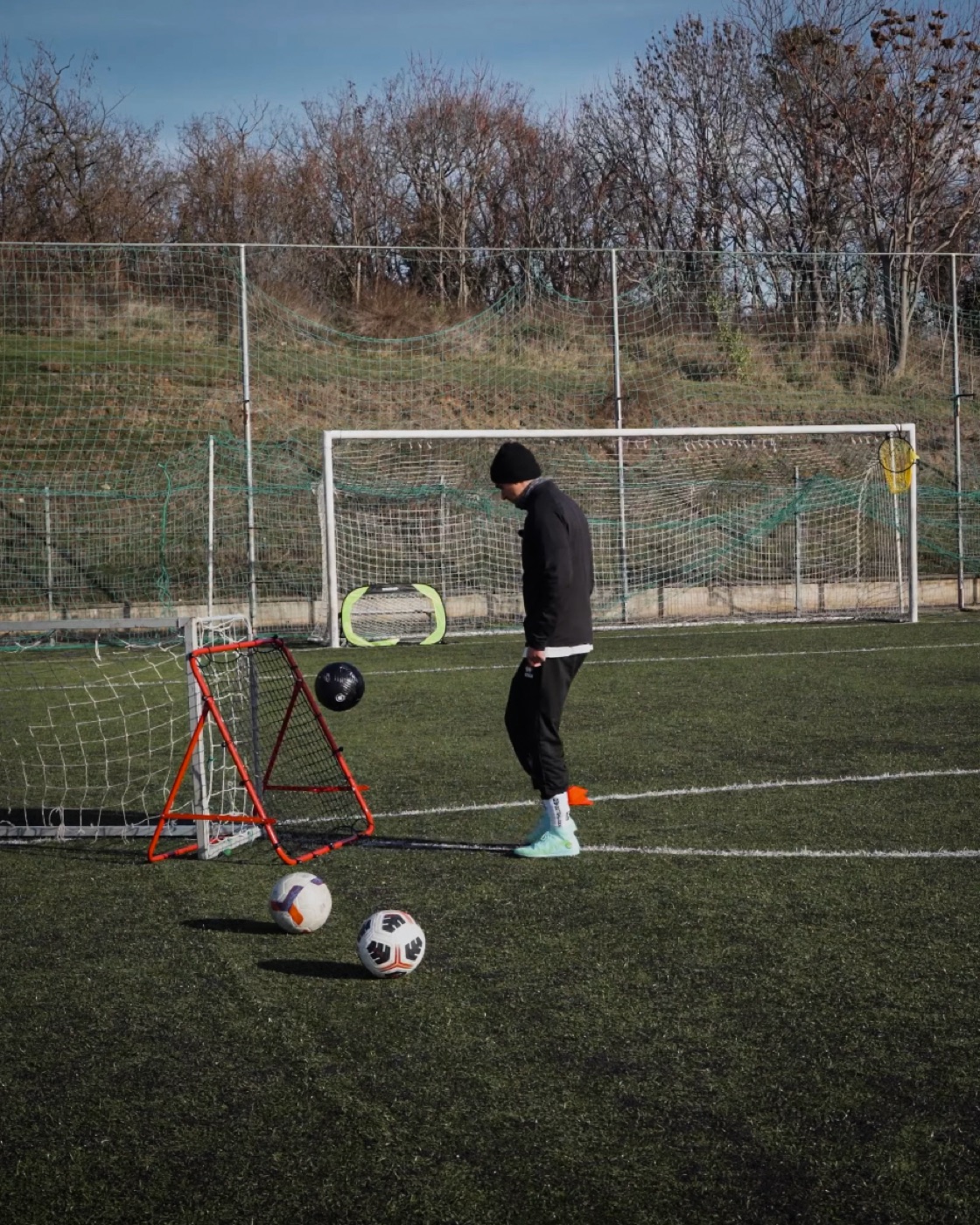 Futballvideó készítése a pályán